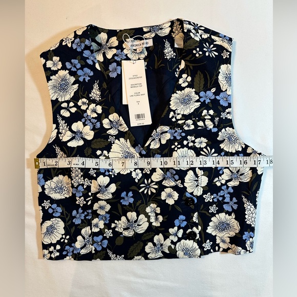 NWT Veronica Beard Brinkley Floral Crop Top Size 8 - Picture 8 of 10